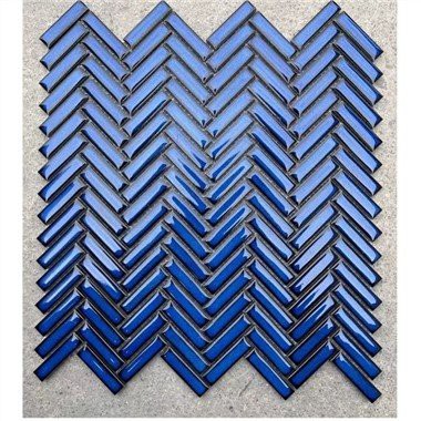 Pòslèn Herringbone mozayik mozayik